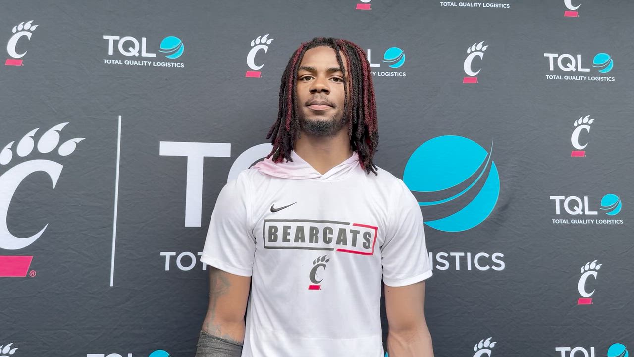 S CJ Crite spoke with reporters after fall practice No. 12