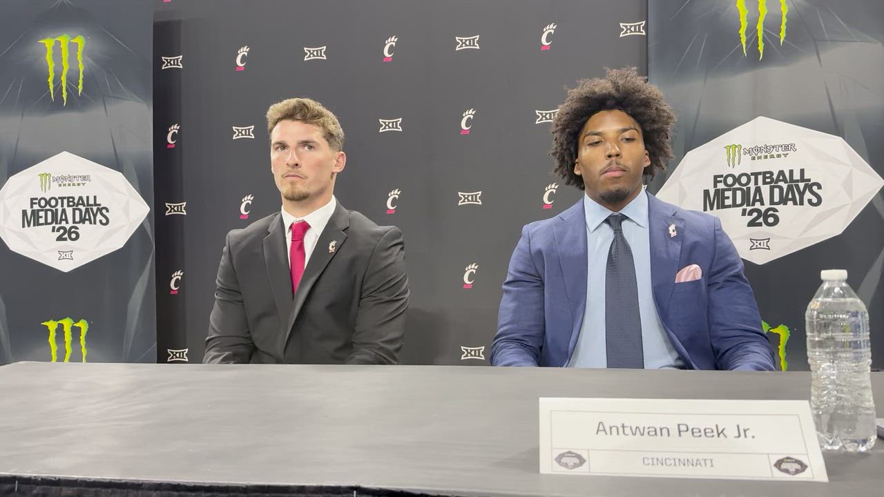 Antwan Peek Jr and JC French Big 12 Media Days